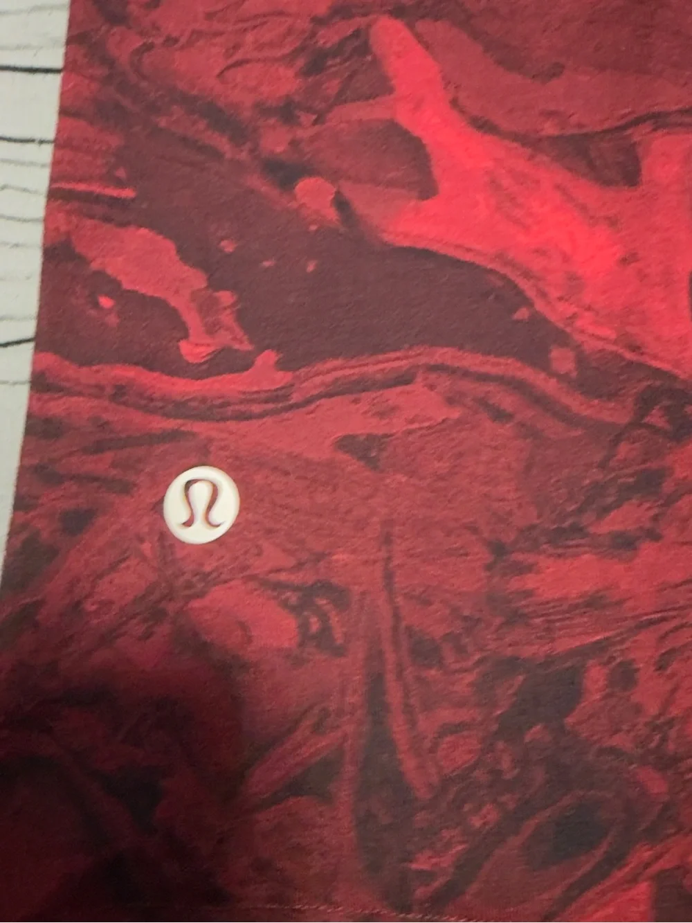 lululemon athletica Team Canada Red Marble-Print Short Sleeve Tee